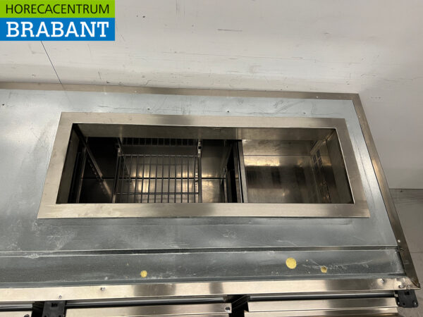 Établi réfrigéré Sagi en acier inoxydable 2 portes et 2 tiroirs 185 cm 230v Horeca – Image 4