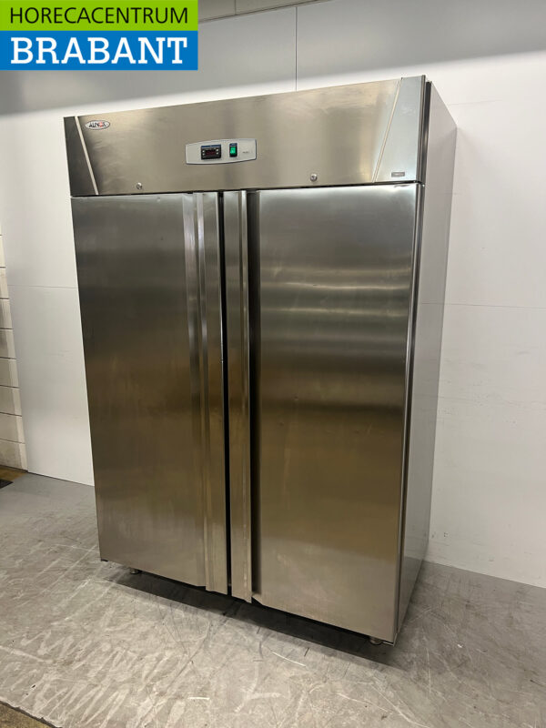 Réfrigérateur Alinox double porte en acier inoxydable 1330 litres 230V Horeca – Image 2