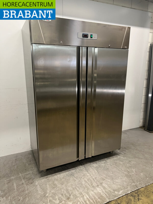 Réfrigérateur Alinox double porte en acier inoxydable 1330 litres 230V Horeca – Image 3