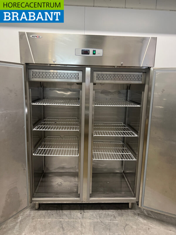 Réfrigérateur Alinox double porte en acier inoxydable 1330 litres 230V Horeca – Image 4
