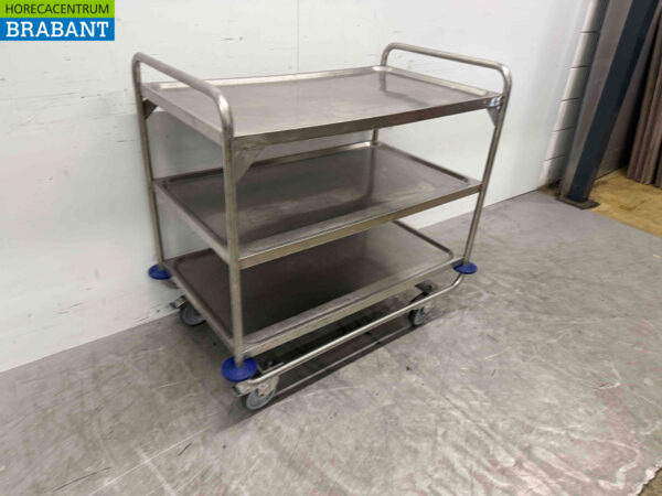 Hupfer en acier inoxydable Chariot de service 102,5 cm Horeca – Image 2