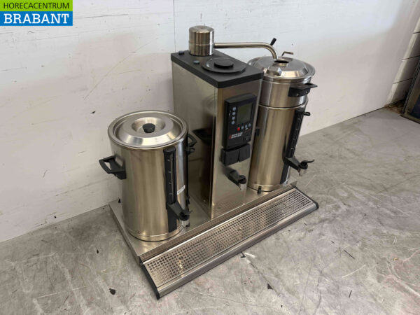 Acier inoxydable Bravilor Bonamat B10HW Double machine à café 2 x 10 litres Eau chaude 400V Horeca – Image 3