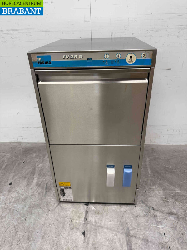 Acier inoxydable Meiko FV28 GIO Lave-verre Lave-verre avec pompe de vidange et osmose 230V Horeca