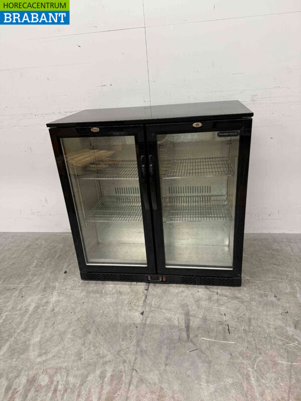 Glacière de bar Maxxfrost en acier inoxydable 2 portes battantes 90,5 cm 230V Horeca