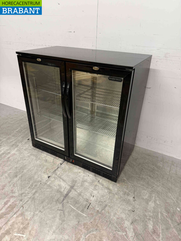 Glacière de bar Maxxfrost en acier inoxydable 2 portes battantes 90,5 cm 230V Horeca – Image 2