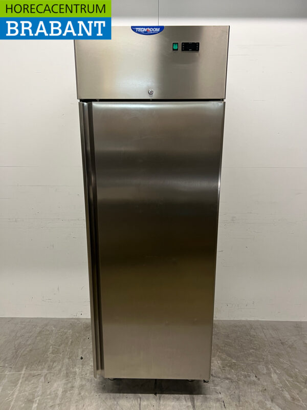 Réfrigérateur à une porte Tecnodom en acier inoxydable 700 litres 230V Horeca