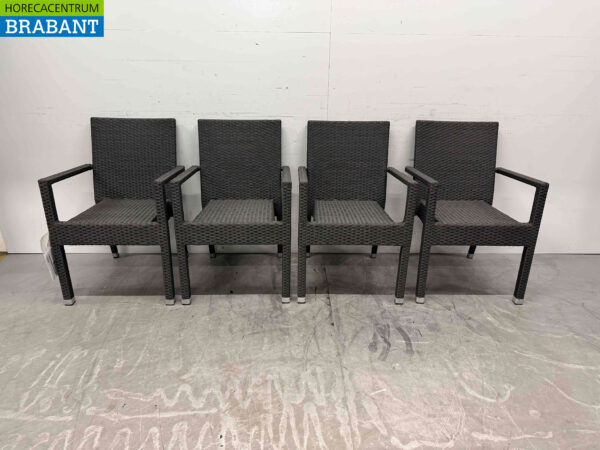Bolero set de 4 chaises avec assise en bois Catering (kopie)