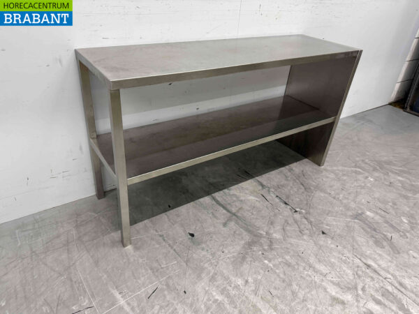 Pont d'étagère double en acier inoxydable 140 cm Restauration (kopie) – Image 2