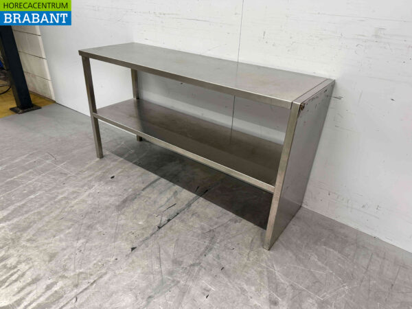 Pont d'étagère double en acier inoxydable 140 cm Restauration (kopie) – Image 3
