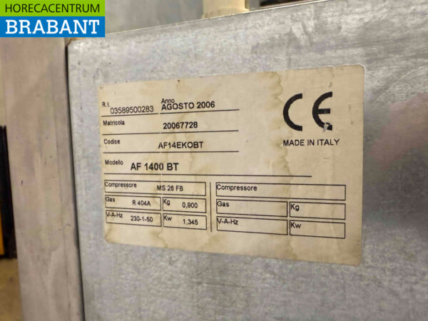 Congélateur double porte Rubbens en acier inoxydable 1400 litres 230V Horeca (kopie) – Image 6