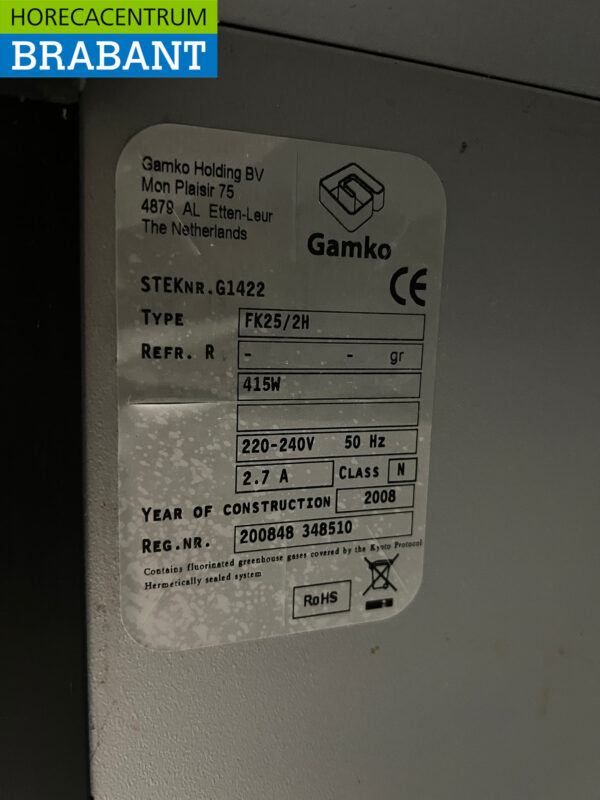 Gamko FK25/6E refroidisseur de kegs refroidisseur de kegs 111 cm 230V Horeca (kopie) (kopie) – Image 5