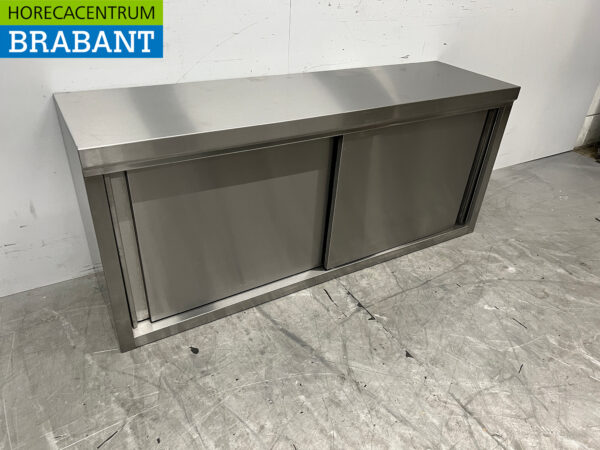 Armoire murale en acier inoxydable 2 portes coulissantes 115 cm Restauration (kopie) – Image 3