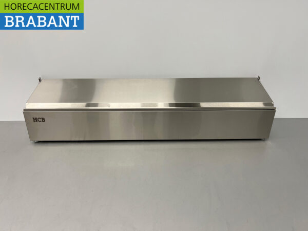 Porte-plateaux en acier inoxydable HCB GN avec couvercle 6 x 1/6 gastronorme GN 106 cm Horeca