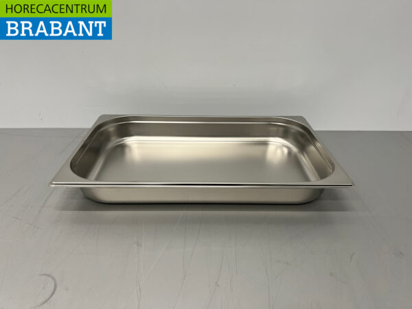 Acier inoxydable HCB Bac gastronorme GN Bac 1/1 Profondeur 65 mm Horeca