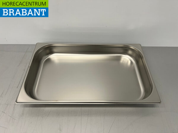 Acier inoxydable HCB Bac gastronorme GN Bac 1/1 Profondeur 65 mm Horeca – Image 4