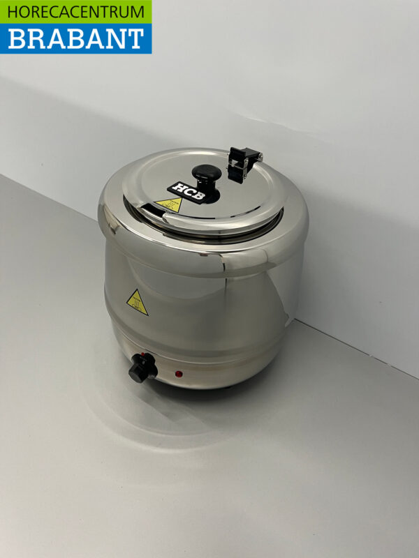 Acier inoxydable HCB Bouilloire Soupière 10 litres 230V Horeca – Image 2