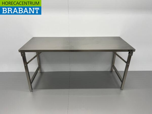 Table de travail pliante HCB en acier inoxydable 180 x 70 x 85 cm Restauration