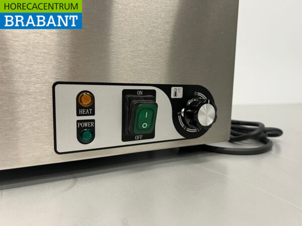 Acier inoxydable HCB Bain Marie 1/1 GN 230V Horeca – Image 5