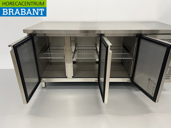 Acier inoxydable HCB Établi réfrigéré 3 portes 179,5 cm 230V Horeca – Image 4