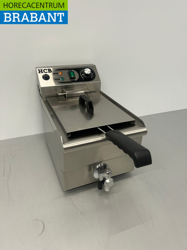 Friteuse HCB en acier inoxydable avec robinet de vidange 10 litres 230V Horeca – Image 2