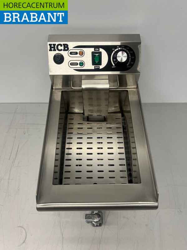 Friteuse HCB en acier inoxydable avec robinet de vidange 10 litres 230V Horeca – Image 5