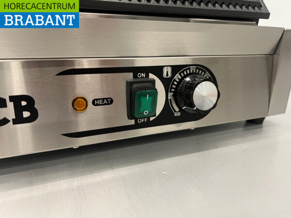 Gril de contact HCB en acier inoxydable Paninigrill Ribbed 230V Horeca – Image 6