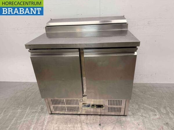 Acier inoxydable KBS Établi réfrigéré 2 portes 90,5 cm 230V Horeca