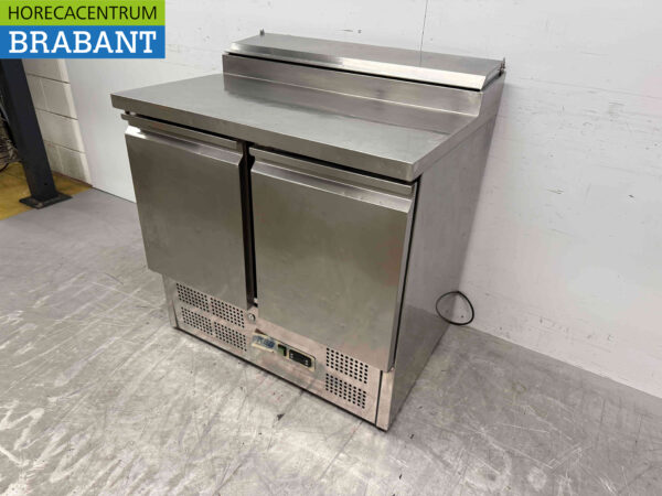Acier inoxydable KBS Établi réfrigéré 2 portes 90,5 cm 230V Horeca – Image 2