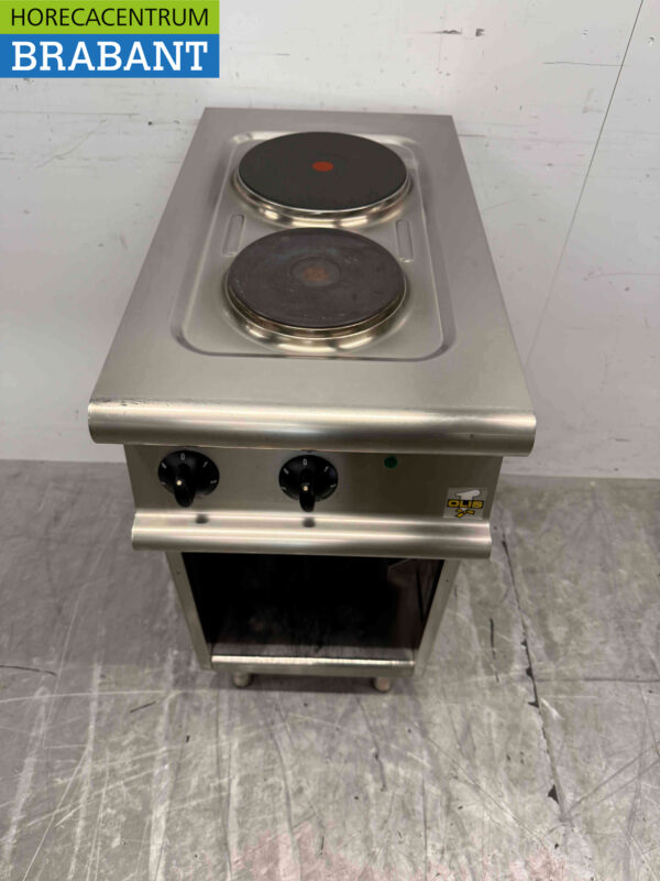 Cuisinière électrique 2 feux Olis en acier inoxydable 40 cm 400V Horeca – Image 2