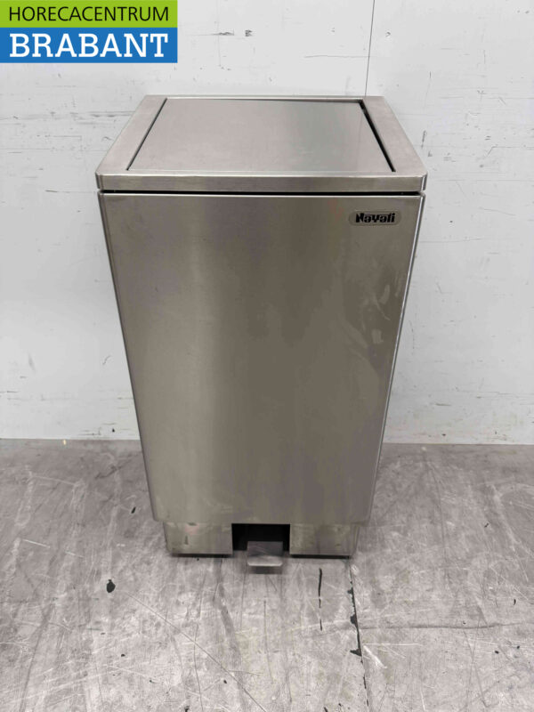 Porte-sac à déchets Josto en acier inoxydable Poubelle avec commande au pied 120 litres Restauration (kopie)