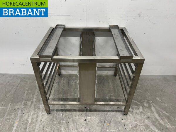 Socle en acier inoxydable pour cuiseur vapeur, four 90 x 70 x 74,5 cm Horeca