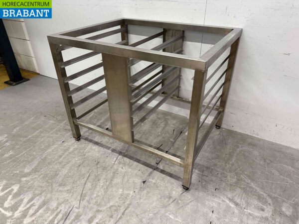 Socle en acier inoxydable pour cuiseur vapeur, four 90 x 70 x 74,5 cm Horeca – Image 2