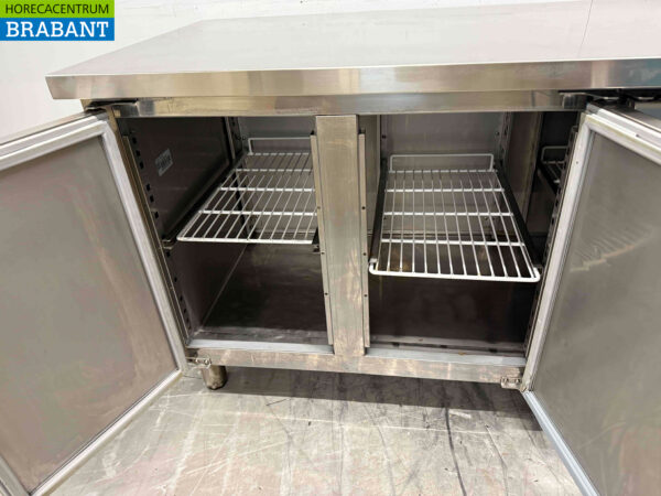 Etabli réfrigéré Ecofrost en acier inoxydable 4 portes 223 cm 230V Horeca – Image 5