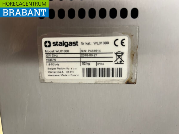 Acier inoxydable Stalgast Armoire chaude 120 cm 230V Horeca – Image 5