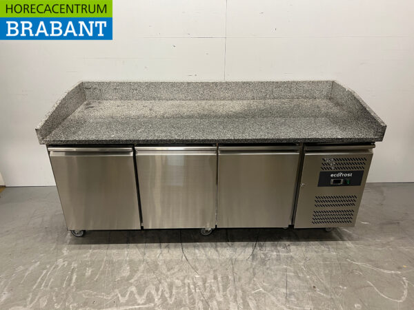 Établi à pizza Saro en acier inoxydable Table à pizza 3 portes 202 cm 230V Horeca (kopie)