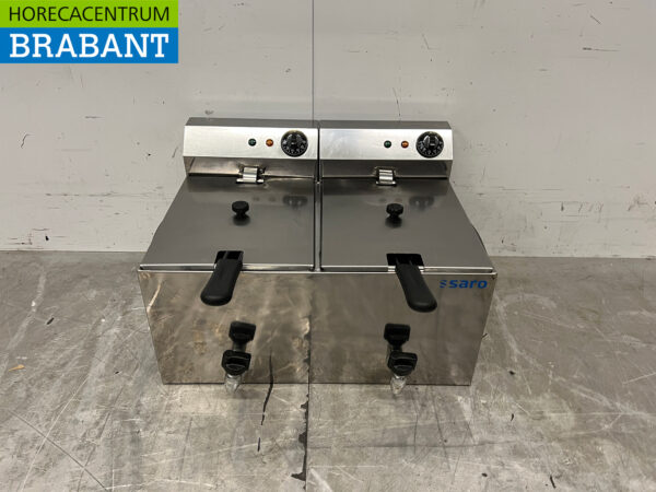 HCB Friteuse double en acier inoxydable 2 x 16 litres 230V Horeca (kopie)