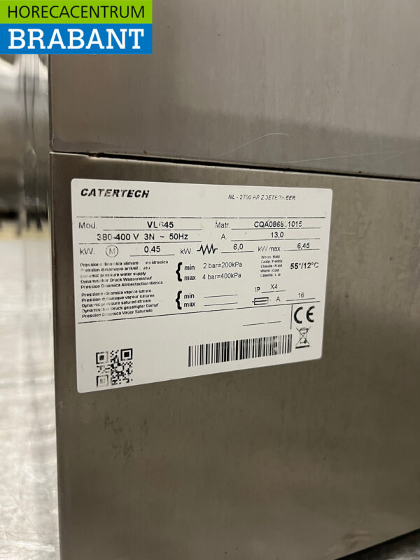 Lave-vaisselle Zanussi NUC3 en acier inoxydable 400V Restauration (kopie) – Image 6