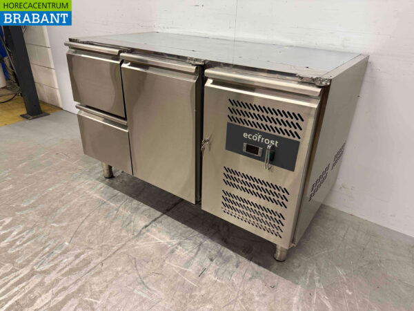Établi réfrigéré en acier inoxydable 2 portes 133 cm 230V Horeca (kopie) – Image 2