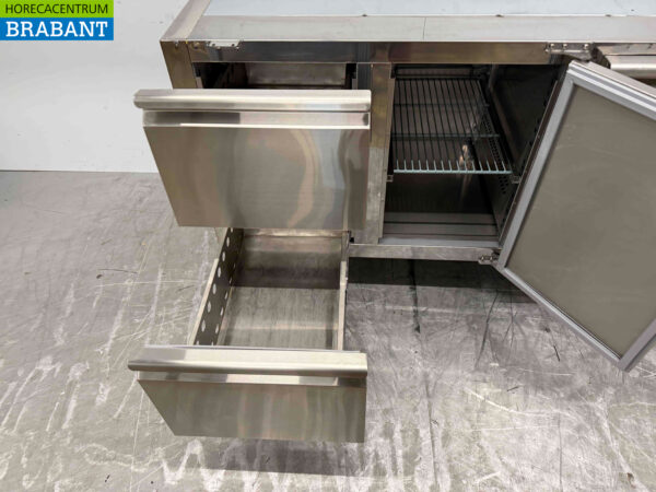 Établi réfrigéré en acier inoxydable 2 portes 133 cm 230V Horeca (kopie) – Image 4