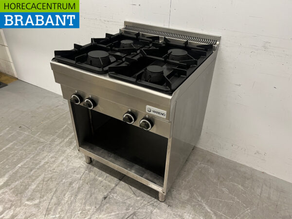 Plaque de cuisson Mareno 4 feux en acier inoxydable 70 cm Horeca – Image 2
