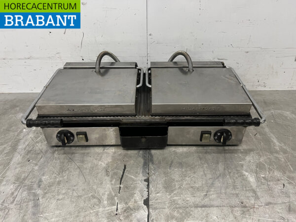 Grille à double contact Milan Toast en acier inoxydable Grille à panini 230V Horeca