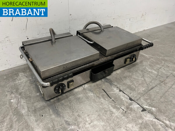 Grille à double contact Milan Toast en acier inoxydable Grille à panini 230V Horeca – Image 3