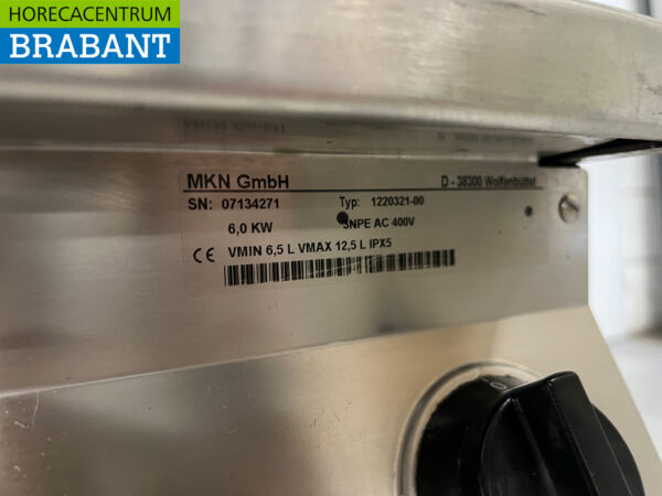 Acier inoxydable MKN Ligne de cuisson Cuisinière électrique avec plaque et friteuse 170 cm 400V Horeca – Image 9