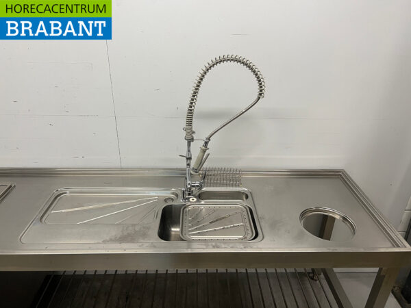 Évier en acier inoxydable avec cuisinière et robinet d'évier 299,5 cm Horeca – Image 4
