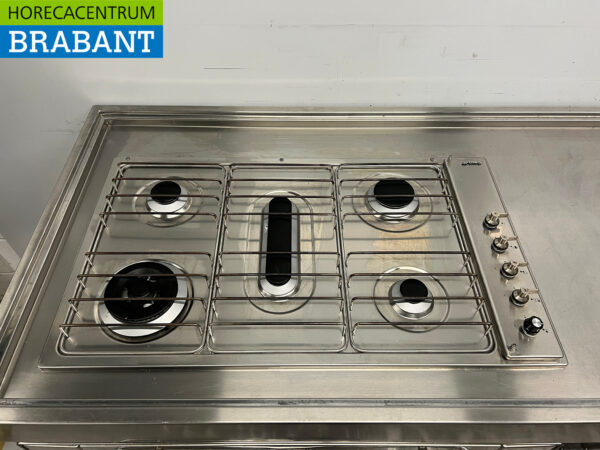 Évier en acier inoxydable avec cuisinière et robinet d'évier 299,5 cm Horeca – Image 5