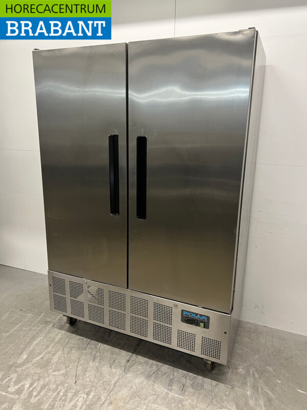 Acier inoxydable Polar GD879 Réfrigérateur à deux portes 960 litres 230V Horeca – Image 2
