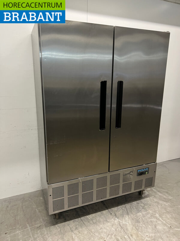 Acier inoxydable Polar GD879 Réfrigérateur à deux portes 960 litres 230V Horeca – Image 3