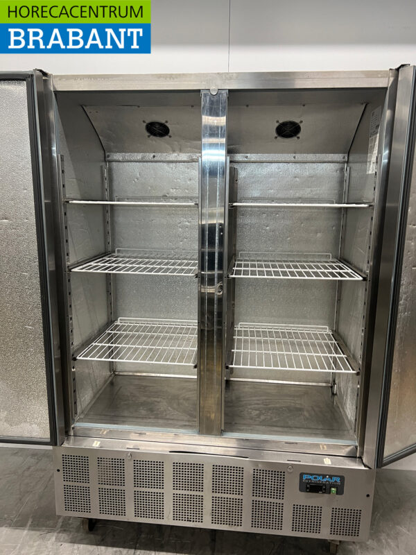 Acier inoxydable Polar GD879 Réfrigérateur à deux portes 960 litres 230V Horeca – Image 4