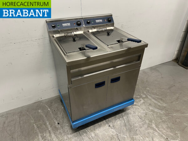 Friteuse double en acier inoxydable 2 x 12 litres 400V Horeca – Image 3