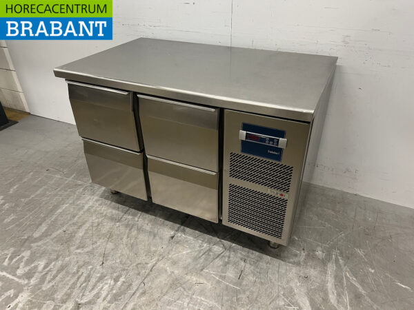 Établi réfrigéré Friulinox en acier inoxydable 4 tiroirs 119 cm 230V Horeca – Image 2